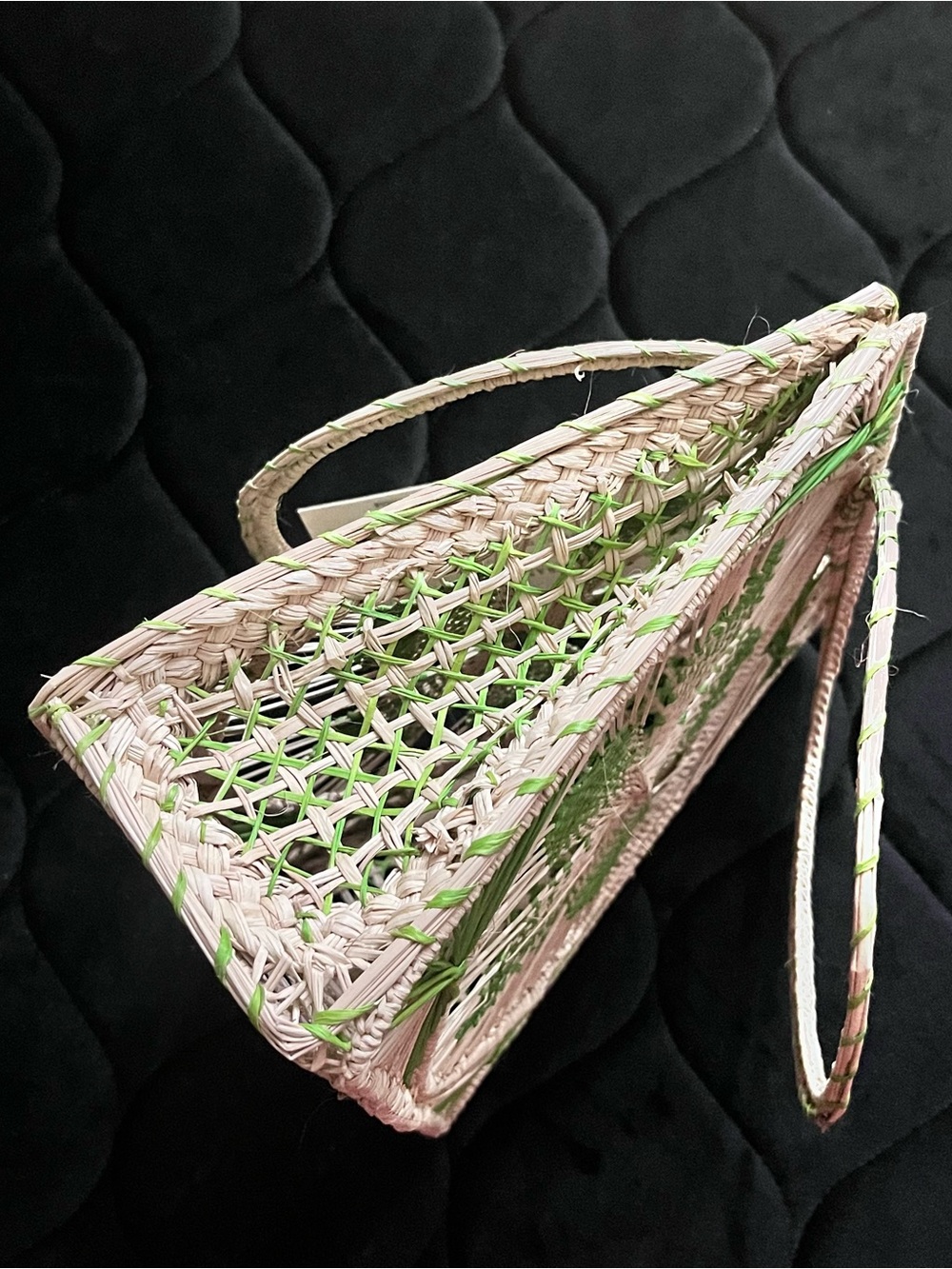MANO MAGNA Handmade Artisan Mixed Cattleya Raffia Bag - Picture 6 of 7